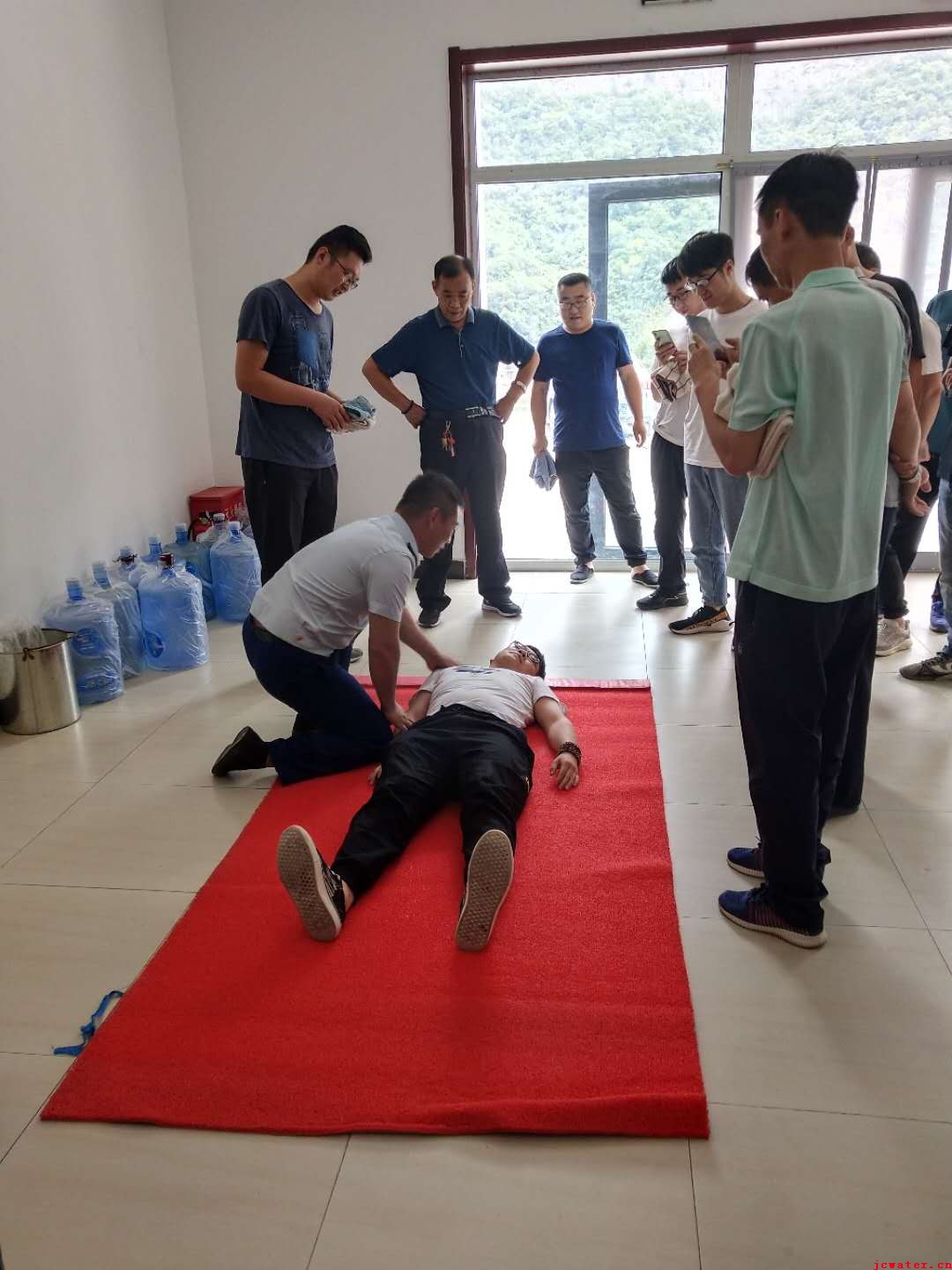 市水務公司2019年度安全生產月疏散演練活動